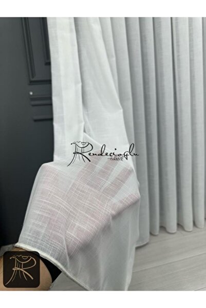 rendecioğlutekstil Tül Perde Doğal Linen Keten Dokulu Ultra Gramajlı
