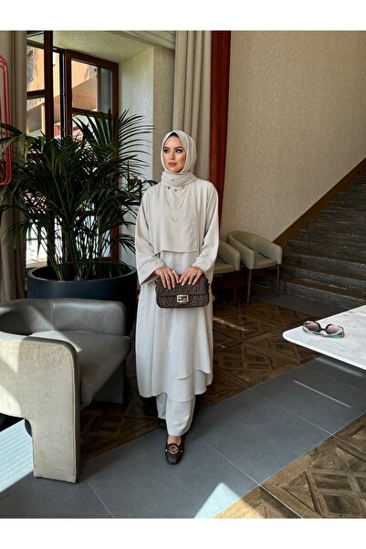 sevannaluxurydesign Asymmetrical Detail Tunic & Pants Set