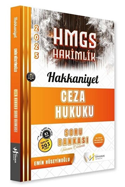 Genel Markalar VİP Hukuk 2025 Baskı HAKKANİYET HMGS Hakimlik Ceza Hukuku Soru...