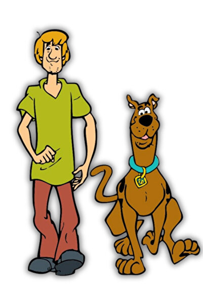 Woobizo Scooby Doo Ahşap Buzdolabı Magneti – Buzdolabı süsü-Hediyelik Magnet 6