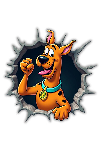Woobizo Scooby Doo Ahşap Buzdolabı Magneti – Buzdolabı süsü-Hediyelik Magnet 8