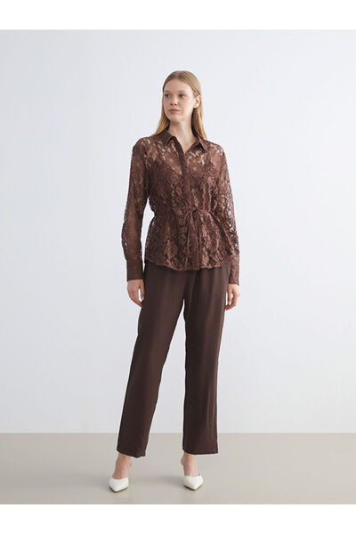 LC Waikiki Quality Pieces from Çelebi Store Women's Pants with Waist Cord