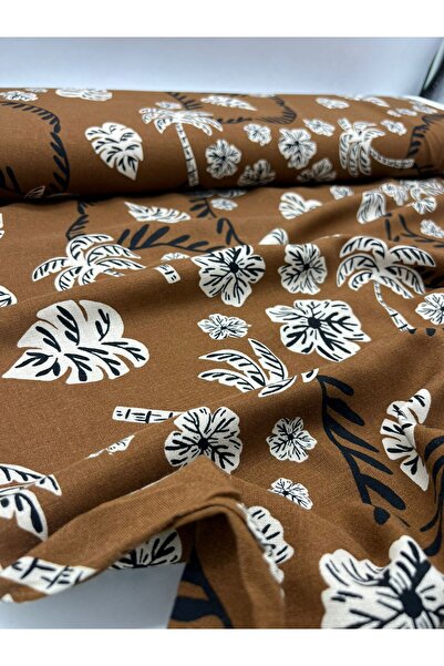 Kumaş Sevdası Desenli Pamuk Keten Eni 150 Cm Elbise Gömlek Tunik vb.