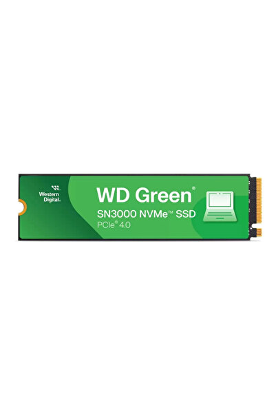 Genel Markalar Wd Green Sn3000, Wds100t4g0e, 1tb, 5000/4200, Gen4, Nvme Pcıe ...