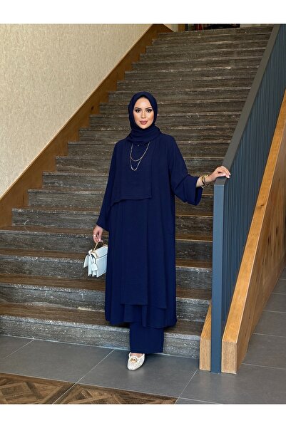 sevannaluxurydesign Asymmetrical Detail Tunic & Pants Set