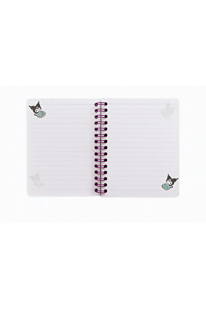 facnspt Sanrio Kuromi Spiral Notebook – Purple Cover, Lined Pages, Original Licensed