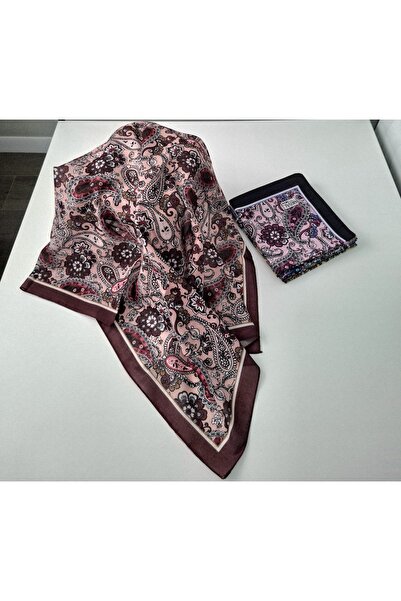 Guzeka Ahenk Scarf (Italian Stitch) - Burgundy