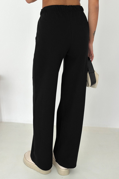 Noa Noa Women's Thick Thessaloniki Textured Loose Fit Trousers – Winter-Specific & Comfortable Style