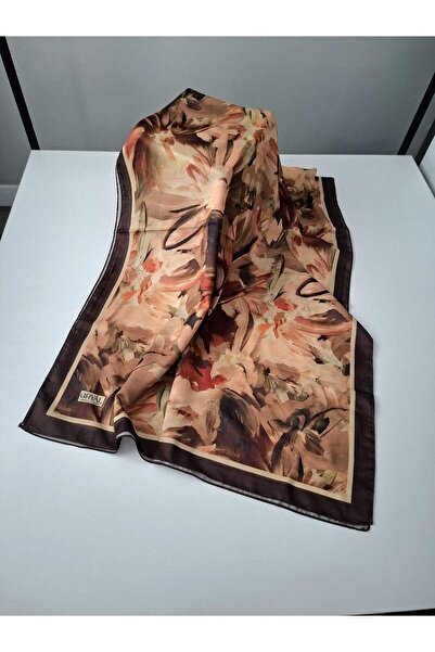 Guzeka شال فلورانز الناعم - بني