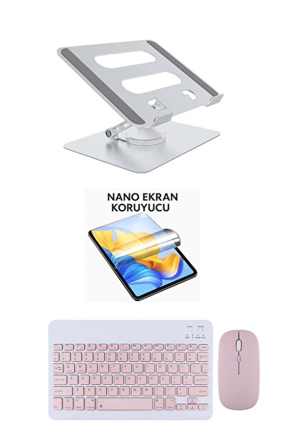 Nomker iPad Mini 6.Nesil 8.3'' 2021 Uyumlu Stand Ekran Koruyucu Klavye Mouse Set