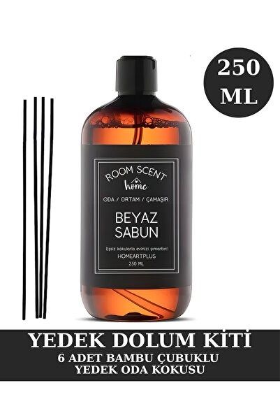 homeartplus YEDEK 250 ml Beyaz Sabun oda kokusu dolum kiti