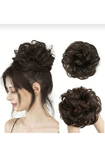 ZNS Accessories Kahverengi İthal luxury dağınık topuz saçlı toka