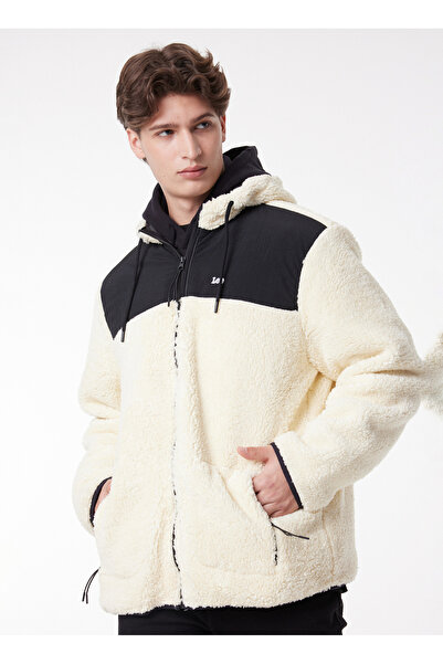 Lee Kapüşon Yaka Kırık Beyaz Erkek Sweatshırt L222605102 Full Z Sherpa Sweats...