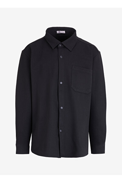 Lee Cooper Ανδρικό πουκάμισο Regular Fit Μαύρο 251 LCM 241018 BERTAUS BLACK