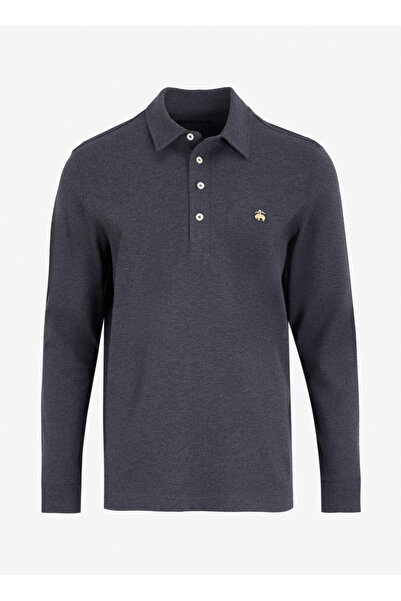 BROOKS BROTHERS Antrasit Melanj Erkek Polo T-Shirt BBFW24MTS002