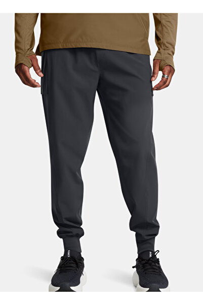 Under Armour Gri Erkek Lastikli Bel Normal Kalıp Eşofman Altı 1383245-016 UA TRAIL RUN PANTS