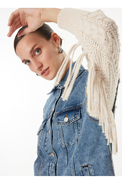 Fabrika İndigo Kadın Denim Ceket F4WL-MNT0520