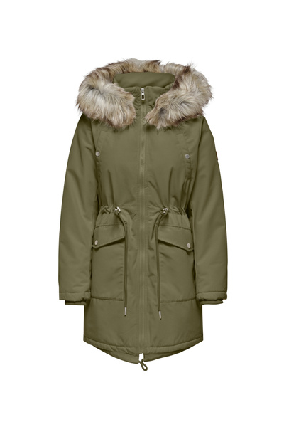ONLY Haki Kadın Kaban ONLSYLVI PARKA JACKET LIFE CC OTW