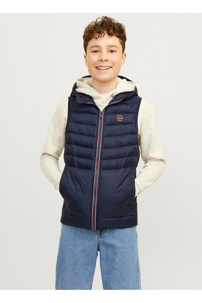 Jack & Jones Lacivert Erkek Çocuk Şişme Mont 12258655