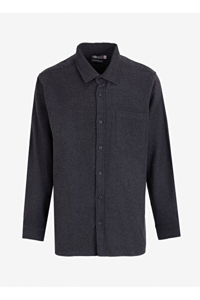Lee Cooper Regular Fit Anthracite Men's Shirt 251 Lcm 241008 Harold Dark Anthracite