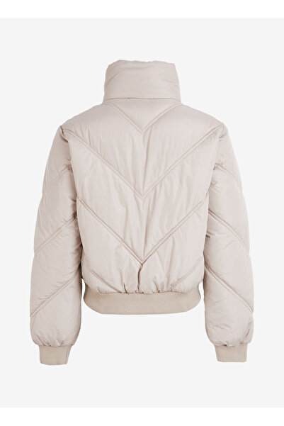 ONLY Γυναικείο μπεζ παλτό με ραμμένο γιακά Tamara