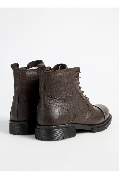 F By Fabrika Kahverengi Erkek Deri Bot DERRY