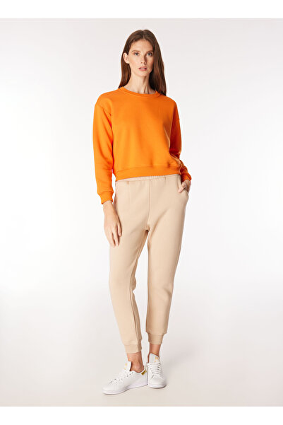 People By Fabrika Turuncu Kadın Sweatshırt SPBF4WLSWT-5044
