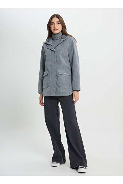 WRANGLER Gri Kadın Mont W242742035 Gray Dış Giyim