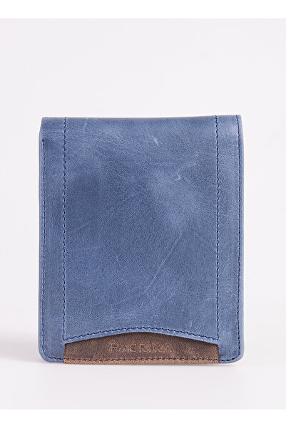 Fabrika Lacivert Erkek 11x9x2 cm Deri Cüzdan Frk 346 Crayz