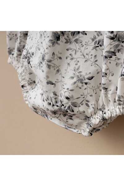 Minimus Newborn Baby Girl Cotton Summer Romper Jumpsuit Set Bandana Bottom Snap Baby Set