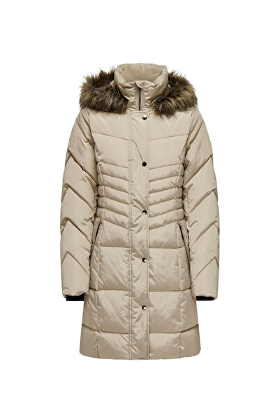 ONLY Açık Kahve Kadın Kaban ONLNORA PUFFER COAT LIFE CC OTW