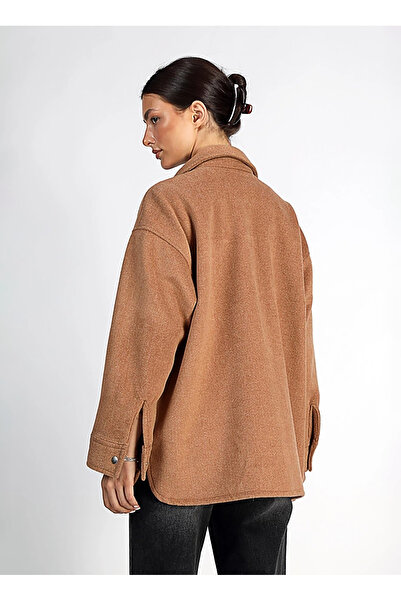 Lee Cooper Regular Fit Tan γυναικείο μπουφάν 251 LCF 231002 PAINT TABA