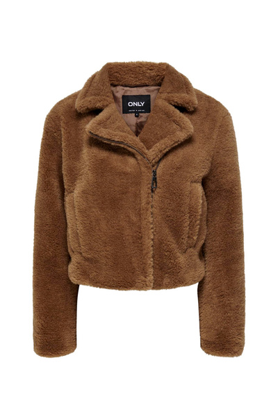 ONLY М'яка тканина Кавовий жіночий пальто Onlverona Teddy Jacket Otw