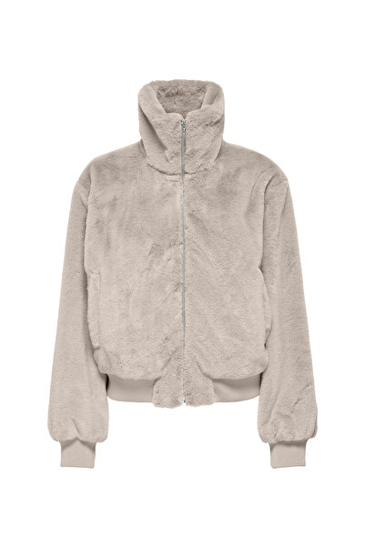 ONLY Krem Kadın Mont ONLVENICE FAUX FUR BOMBER OTW