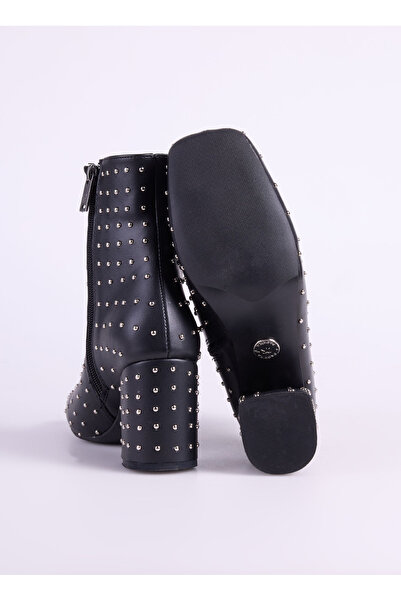 Fabrika Siyah Kadın Topuklu Bot DIVNA