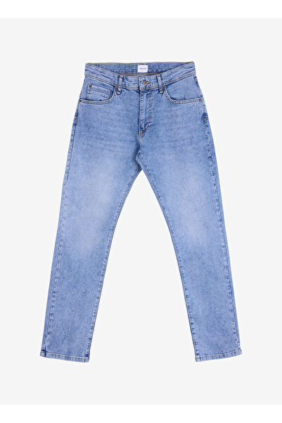 Mustang Straight Fit Yıkamalı Mavi Erkek Denim Pantolon Washington Straight-28