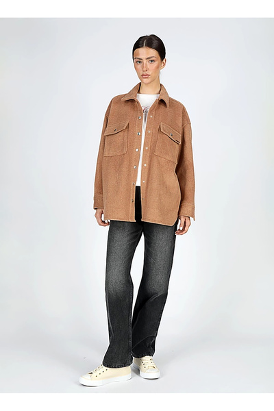 Lee Cooper Дамско яке Regular Fit в кафяво 251 LCF 231002 PAINT TABA