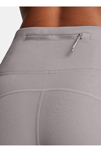 Under Armour Gri Kadın Lastikli Bel Dar Kalıp Tayt 1386351-015 UA Launch Elite CW Tigh
