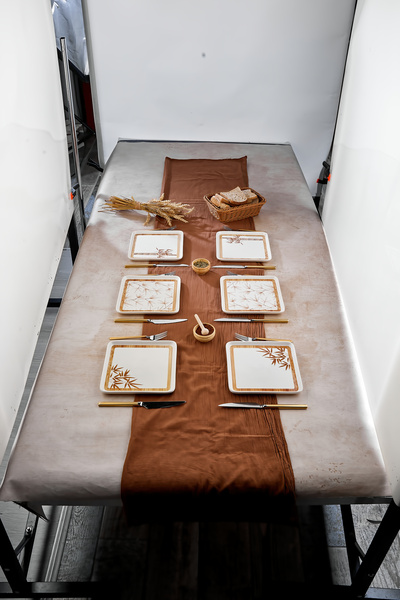 EMBazaar 6-Piece Dolce Vita Square Breakfast Serving Plate/Cake Plate/Dinner Plate/Plate/Serving Plate