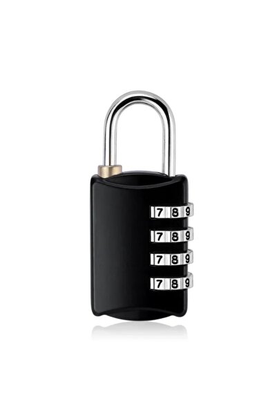 Choice black-1pc Mini 4-Dial Digit Combination Lock for Travel Resettable Security Padlock for Luggage Gym