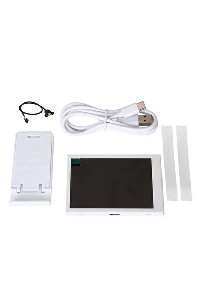 Choice شاشة ثانوية جديدة بيضاء بخمسة دبابيس USB مقاس 3.5 بوصة IPS Type-C لجهاز الكمبيوتر وحدة المعالجة المركزية ووحدة معالجة الرسومات وذاكرة الوصول العشوائي ووحدة القرص الصلب وشاشة الأجهزة