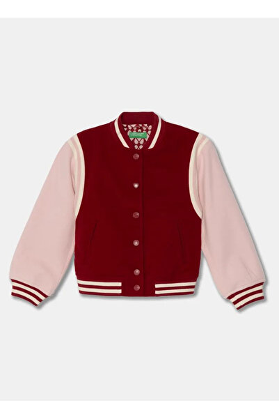 Benetton سترة حمراء للفتيات 20PYCN04P 21P