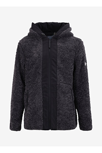 Discovery Expedition Füme Erkek Kapüşon Yaka Relaxed Fit Sweatmont D4WM-SWT3211