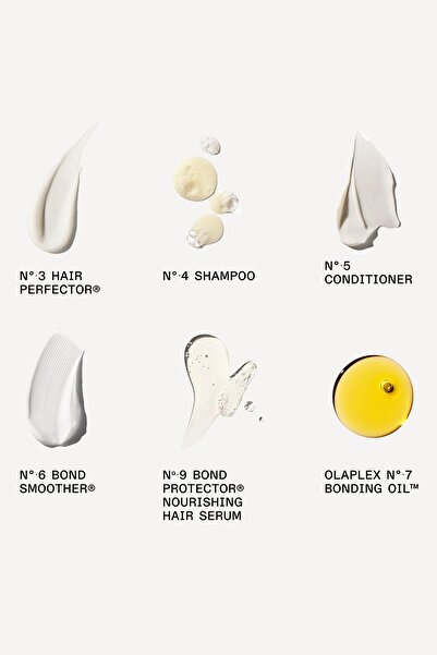 Olaplex Full-On Shine Set - Bağ Güçlendirici & Nemlendirici & Onarıcı & Şekillendirici Saç Bakım Seti