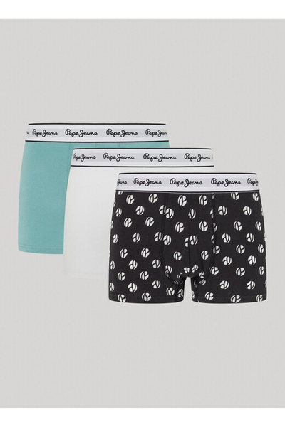 Pepe Jeans Black Men's Boxer Pmu11146 999 P Dot Tk 3P