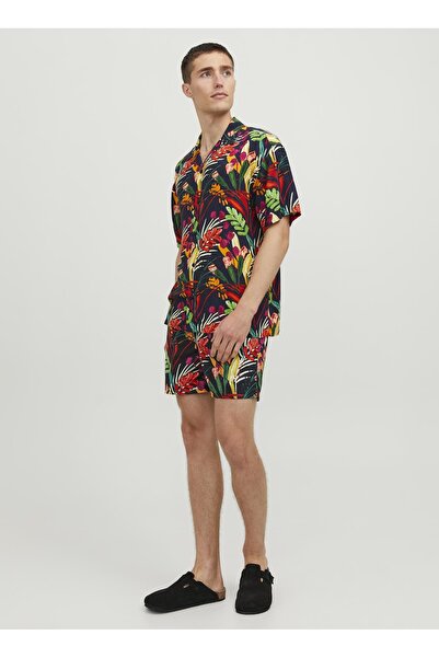Jack & Jones Rahat Kırmızı Erkek Gömlek JORLUKE SODRA AOP SHIRT SS