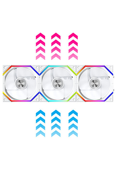 Choice A-RGB Other Prism XH 3in1 W Jungle Leopard Galaxy Prism XH Flowing Running Lights‌ PC Case Fan Splic