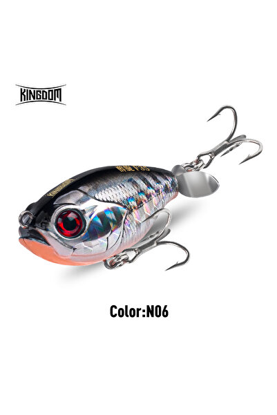 Choice طعم صيد كينجدوم N06 ذو المروحة السطحية، 35 مم، 5.4 غرام، طعم صناعي صلب