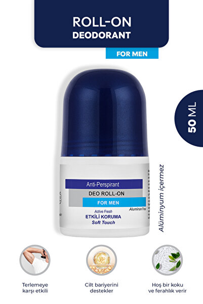 GRİMALDİ -GRİMALDİ Erkek Roll-On Deodorant – Ter Önleyici, Alüminyumsuz Kalıcı Ferahlık Grmldm02