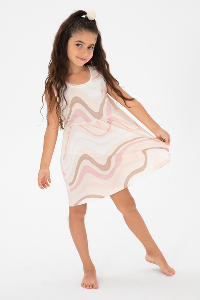 U.S. Polo Assn. Girl's Beige Knitted Dress 50312061-Vr011